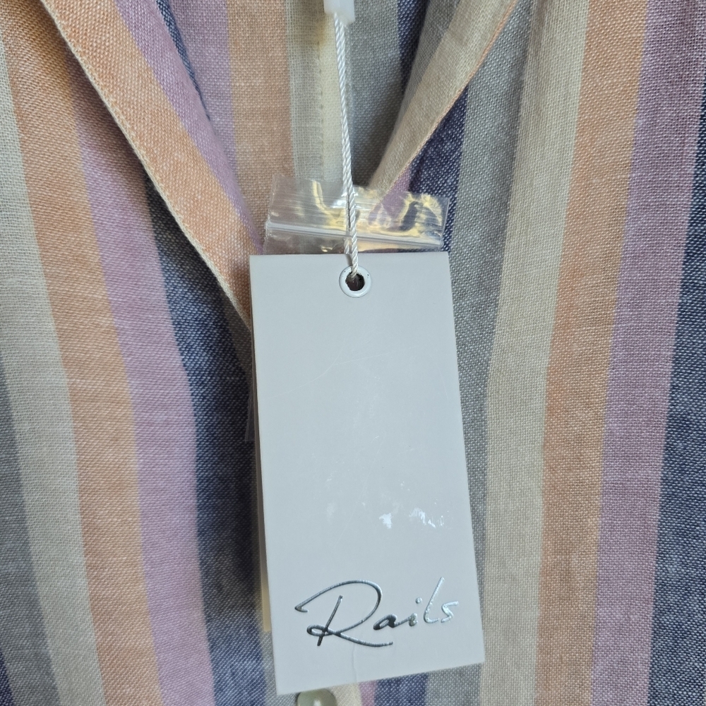 Rails, New, Marley Mandalay Stripe Button Front L… - image 10